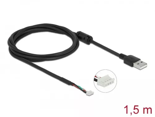Delock modul kábel USB 2.0 A típusú apa  és 4 tűs kamera apa V6 1,5 m (DL-96001)
