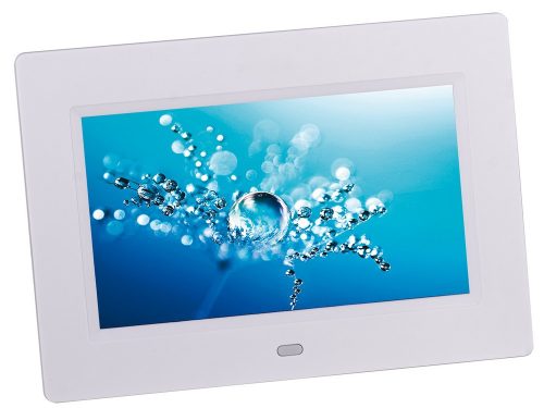Trevi DPL 2210 – Digitális Képkeret 7" LED kijelzővel, SD/USB bemenettel fotó, videó és zenelejátszással fehér színben