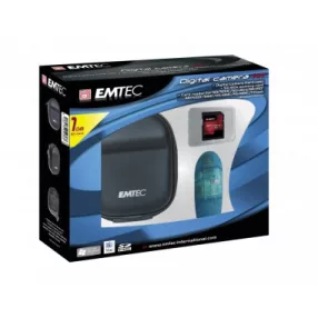   Emtec Digital Fotós 3in1 szett EMTEC%%(1Gb SD+kártyaolvasó+fényképezőgép tok)
