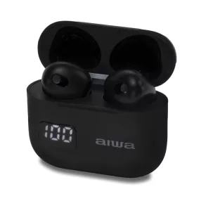   Aiwa EBTW-100BK Prémium Japán vezeték nélküli fülhallgató akár 12 óra zenehallgatás fekete színben
