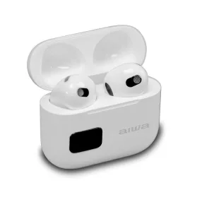   Aiwa EBTW-100WT Prémium Japán vezeték nélküli fülhallgató akár 12 óra zenehallgatás fehér színben