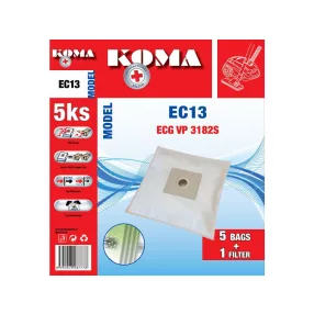   KOMA EC 13 Microfilteres porszívó porzsák 5db/cs. + 1 db. filter