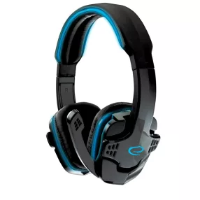   Esperanza Raven Gamer mikrofonos fejhallgató, sztereó, fekete-kék