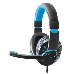   Esperanza Crow Gamer mikrofonos fejhallgató, sztereó, fekete-kék