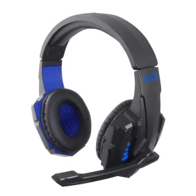   Esperanza Avanger Gamer vezetékes mikrofonos fejhallgató, kék