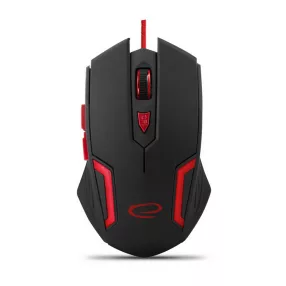 Esperanza MX205 Fighter USB Gamer egér, fekete-piros