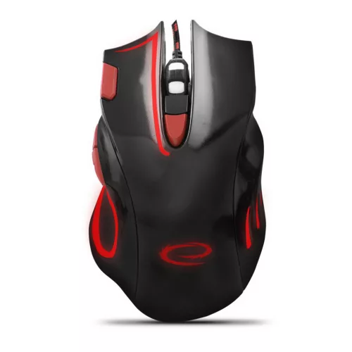 Esperanza MX401 Hawk USB Gamer egér, fekete-piros
