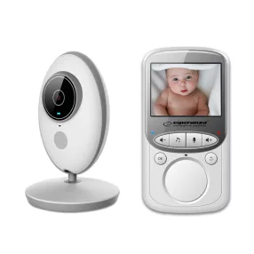   Esperanza Juan Baby Monitor 2,4" LCD kijelzovel, fehér-szürke