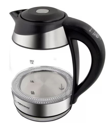 ESPERANZA ELEKTROMOS VÍZFORRALÓ LEDDEL ÉS HŐMÉRSÉKLET-SZABÁLYOZÓVAL SEINE 1.7 L FEKETE 1.7 L