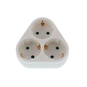   Well ELAD-3SH-02WL Hármas elosztó, 3x2P+E, max:16A, 250 V, fehér