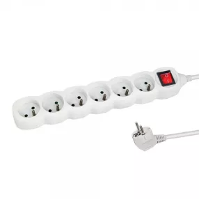 Esperanza hosszabbító 6 kimeneti. on. 3m fehér