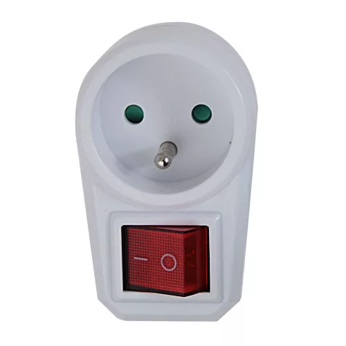 Esperanza elektromos aljzatelosztó 1 aljzatos kapcsoló fehér