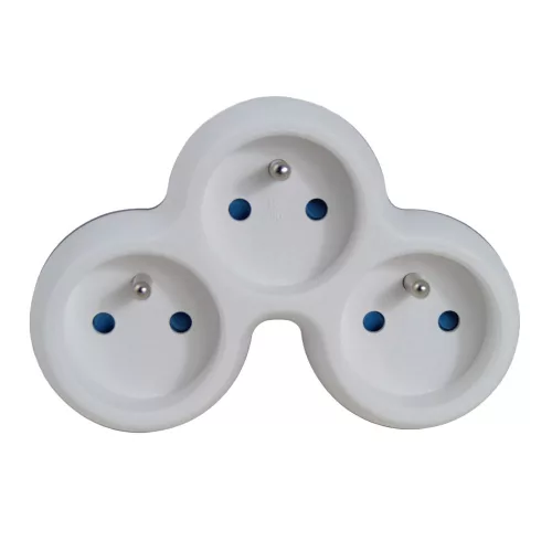 Esperanza elektromos aljzatelosztó 3 aljzatos fehér/szürke