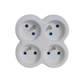   Esperanza elektromos aljzatelosztó 4 aljzatos fehér/szürke