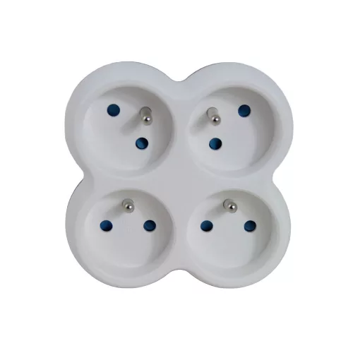 Esperanza elektromos aljzatelosztó 4 aljzatos fehér/szürke