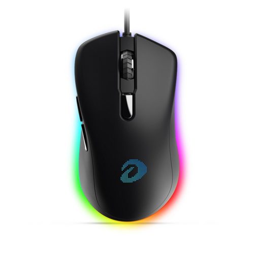 Dareu EM908 RGB vezetékes gamer egér, fekete 600-6000 DPI