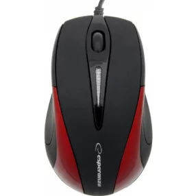   ESPERANZA SIRIUS 3D VEZETÉKES OPTIKAI EGÉR USB FEKETE/PIROS