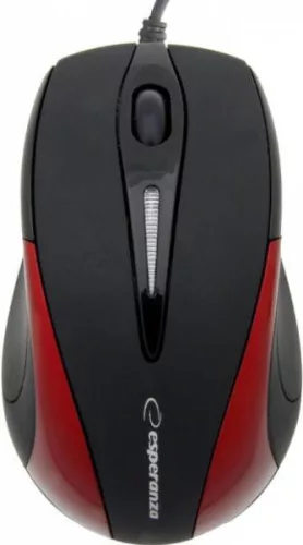ESPERANZA SIRIUS 3D VEZETÉKES OPTIKAI EGÉR USB FEKETE/PIROS