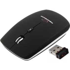   ESPERANZA VEZETÉK NÉLKÜLI 2.4GHZ OPTIKAI EGÉR 4D USB SATURN FEKETE