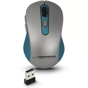   Esperanza vezeték nélküli 2.4GHz optikai egér 6D USB ADARA kék EM131B