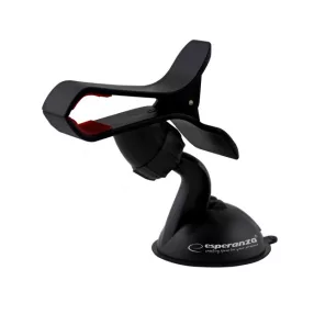   Esperanza Crocodile csipeszes univerzális autós tartó telefonokhoz, fekete