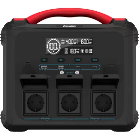   Energizer PPS1100W2F hordozható Powerstation 1102Wh, 3db szinuszos AC, 4db PD és QC USB type-C, szivargyújtó kimenet