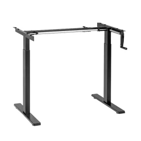   Logilink Kézzel állítható ülő-álló asztalkeret, 2 részes teleszkópos lábak, fekete (EO0048)