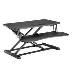   Logilink Ülő/álló asztali átalakító billentyűzet tálcával, 20 kg-ig, elektromosan állítható, fekete (EO0054)