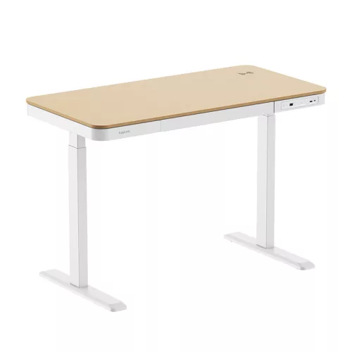 Logilink Elektromosan állítható magasságú asztal, vezeték nélküli töltés, 2x USB port (EO0055W)