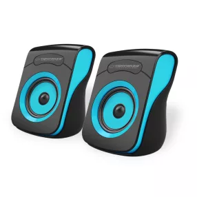 Esperanza Flamenco Sztereó hangszóró 2.0 USB, fekete-kék