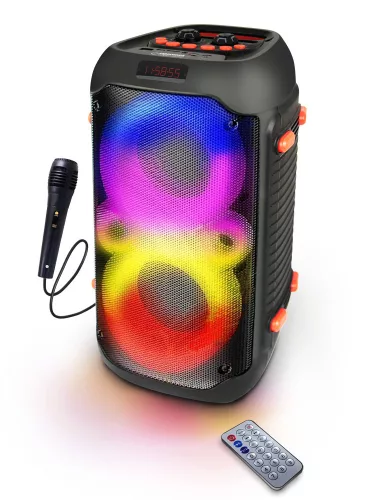 Esperanza Singer RGB Bluetooth hangszóró, karaoke szett
