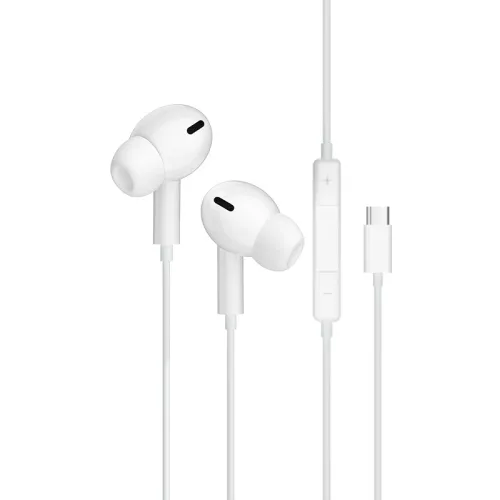 JELLICO vezetékes fülhallgató EP3A USB-C mikrofonnal 1.2M fehér, EP3A-USBC