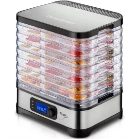   Vigan ESP3 aszaló gép, 400W, 8 db 32 cm-es tálca és fedő, inox