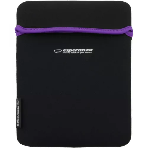 ESPERANZA NEOPRÉN TÁSKA 9.7" ET172V TABLETHEZ FEKETE/LILA ET172V