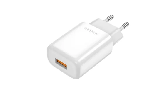 Jellico EU01W Hálózati töltő 2,4A 12W 1xUSB, Fehér