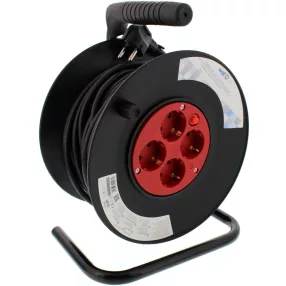   Well EXTR-4S20M-1.5PBK-WL Kábeldobos hosszabbító 4 aljzat 20m 3x1,5mm vezetékkel