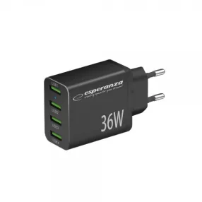 Esperanza gyorstöltő 36w 4x usb-a qc 3.0 18w