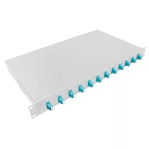 Logilink Optikai kábel elosztó 19" (ODF) LC-DX 12 P (F12LC3G)