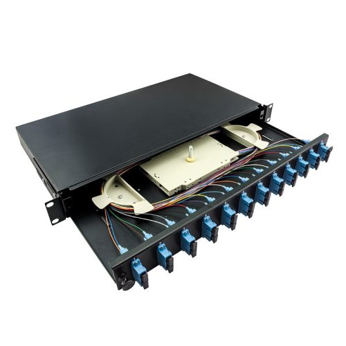 Logilink Optikai kábel elosztó, 19" (ODF) SC-DX 12 P