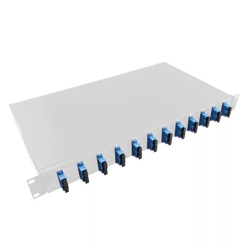 Logilink Optikai kábel elosztó, 19" (ODF) SC-DX 12 P (F12SD2G)