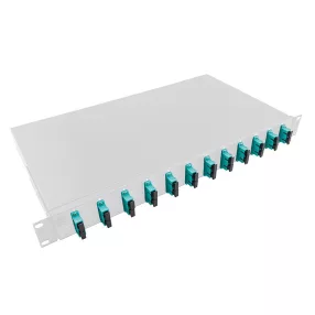   Logilink Optikai kábel elosztó, 19" (ODF) LC-DX 12 P, szürke (F12SD3G)