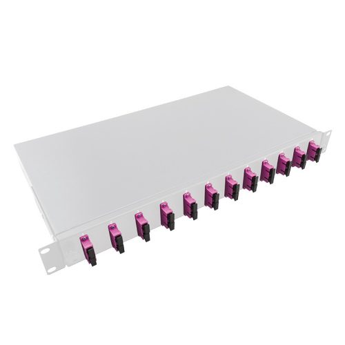 Logilink Optikai kábel elosztó, 19" (ODF) SC-DX 12 P, szürke