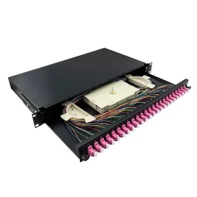   Logilink Optikai kábel elosztó, 19" (ODF) LC-DX 24 P, fekete (F24LC4B)