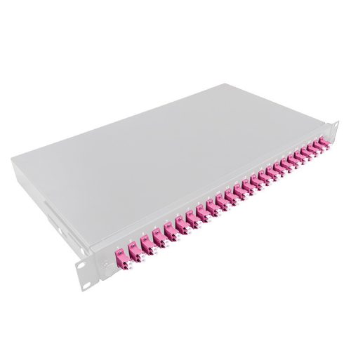 Logilink Optikai kábel elosztó, 19" (ODF) LC-DX 24 P, szürke
