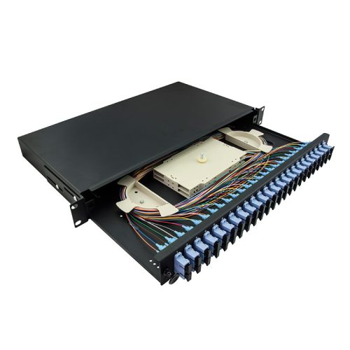 Logilink Optikai kábel elosztó, 19" (ODF) SC-DX 24 P, fekete