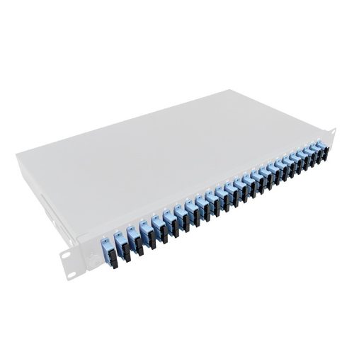 Logilink Optikai kábel elosztó, 19" (ODF) SC-DX 24 P, szürke