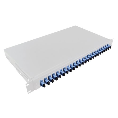 Logilink Optikai kábel elosztó, 19" (ODF) SC-SX 24 P, szürke
