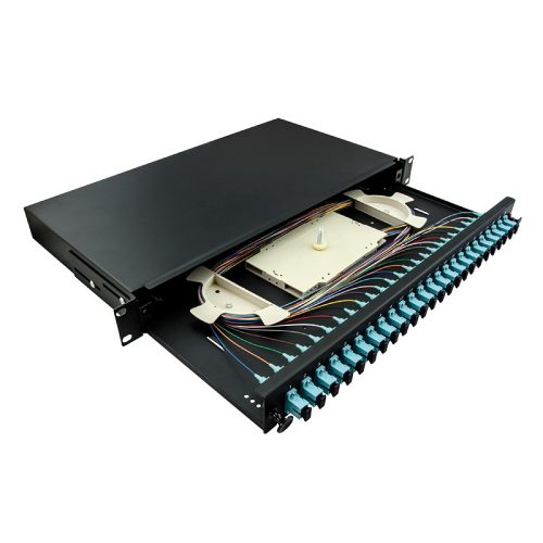 Logilink Optikai kábel elosztó, 19" (ODF) SC-SX 24 P, fekete