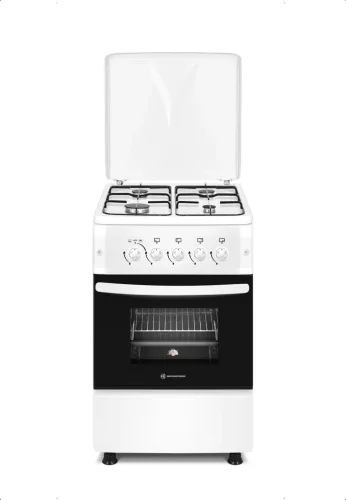 NOVACOOK PB-gáz üzemű gáztűzhely 4 égős 50x60 fehér (F5S40G2W LPG)