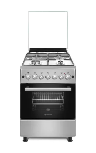 Novacook F6B40EF INOX kombinált tűzhely inox 57 x 58 cm